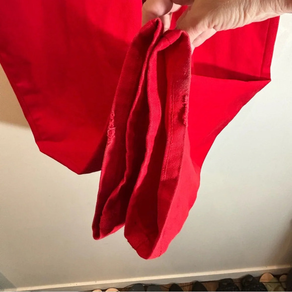 LR BY LRG Sz 36 Jeans Men 100% Cotton  in Red Tapered Leg - Picture 3 of 11